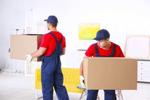Person using an accessible removals website on a laptop