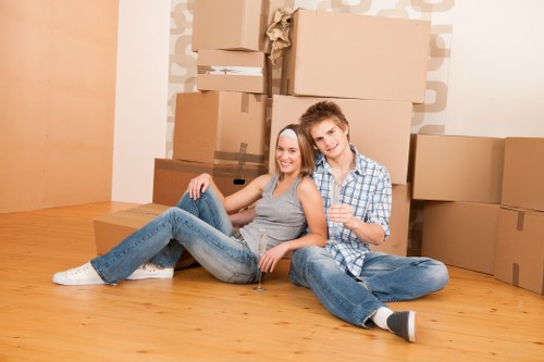 Local removal van prepared for a house move in Watford