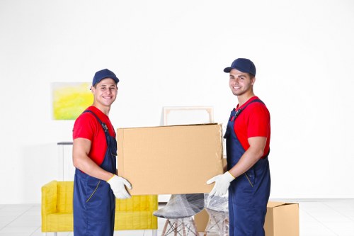 Loading furniture into a van for a Watford collection