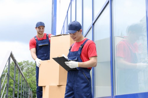 House removal team planning a local move in Watford