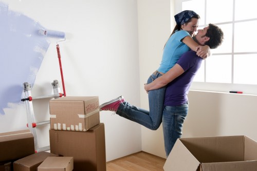 Professional removals van outside a Watford property for urgent move