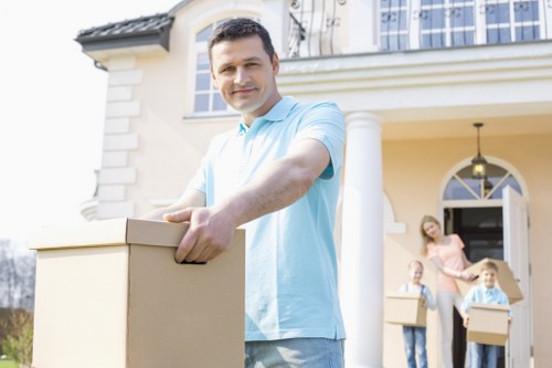 Removal specialists completing a safety check before moving day