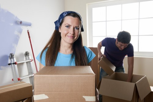 Preparation checklist and packed boxes ready for a move in Watford