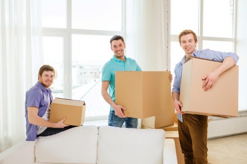 Packing and transport preparation for a commercial move in Watford