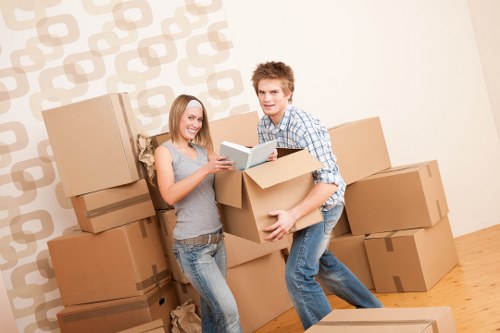 Watford removal team loading household items with care